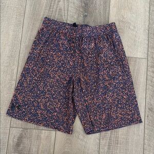 Under Armour Navy and Orange Athletic Shorts